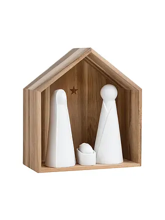 RAEDER | Grande culla marrone/bianca | 